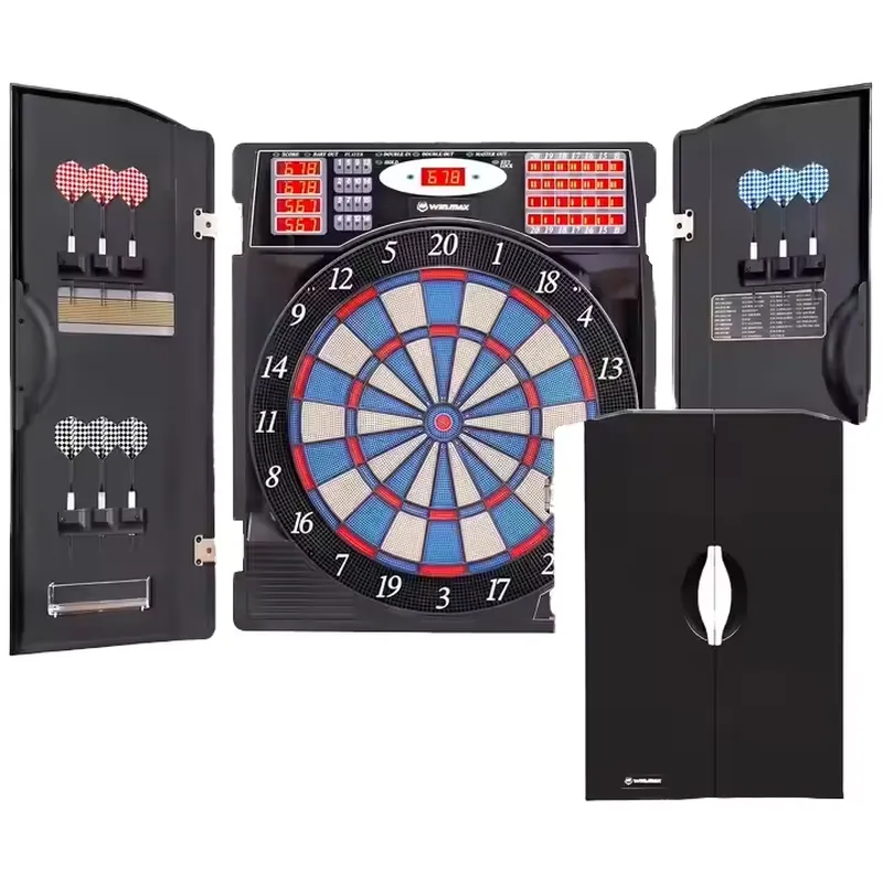 Electronic Dartboard Cabinet - Tableau de fléchettes électronique LED double