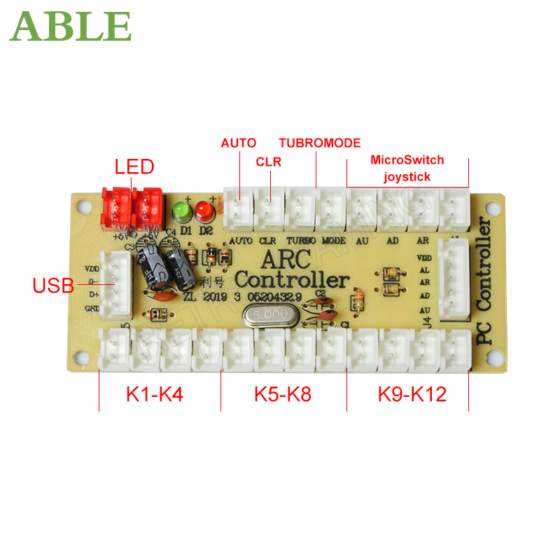 Kit d'arcade zéro retard pour  - Arcade Button Pcb avis et prix